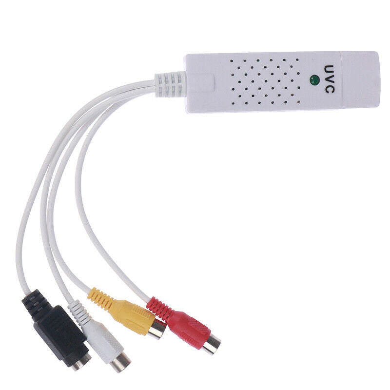 USB Video Audio Capture Card Adapter RCA Analog S-Video AV Input to Computer Lt