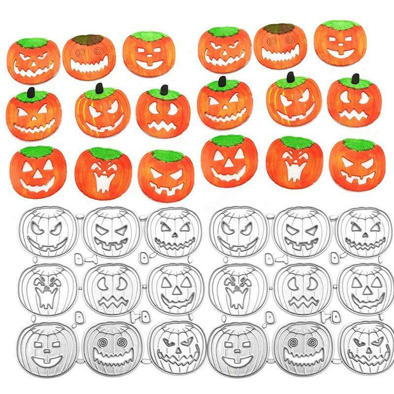 Halloween Pumpkin Ghost Metal Cutting Dies Stencil Scrapbooking DIY Album Stamp
