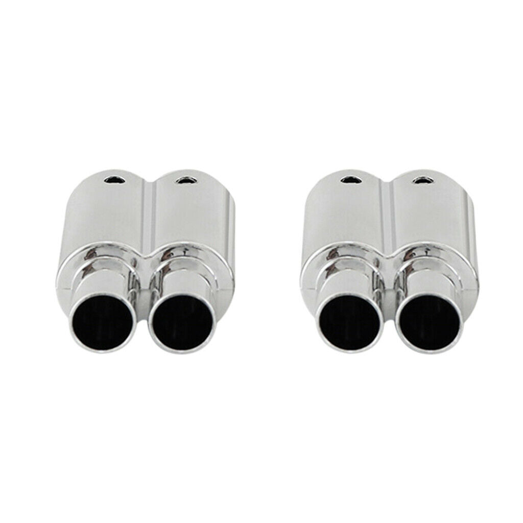 2Pcs 1/10 RC Racing Drifts Car Accessories Double Exhaust Pipes Accessories