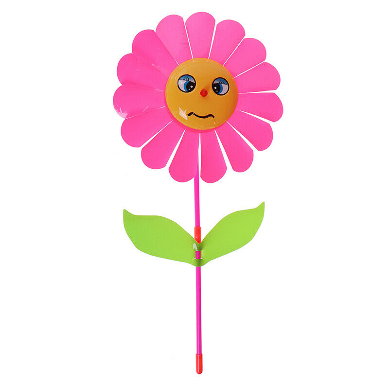 Sunflower windmill garden yard party outdoor wind spinner ornament kids t.l8