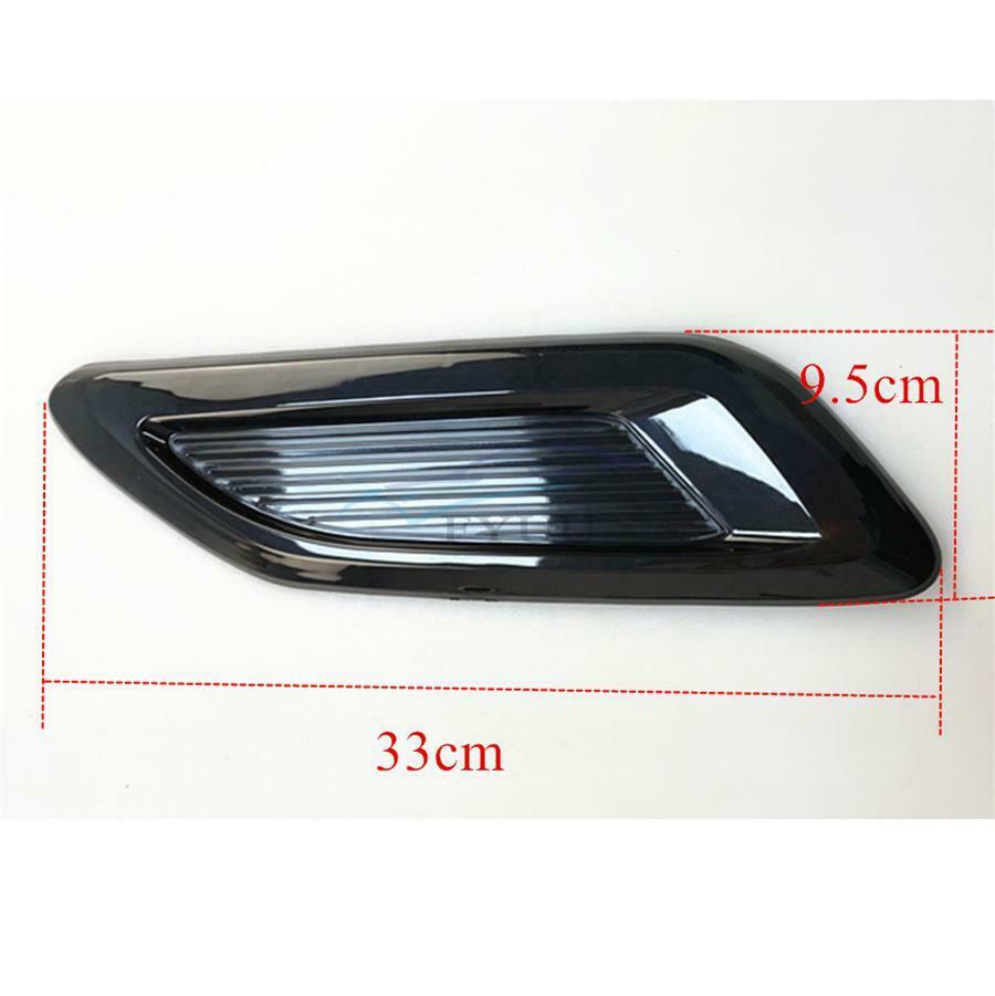 1 Set Glossy Black Vehicle Stylish Middel & Side Air Flow Vent Decoration Covers