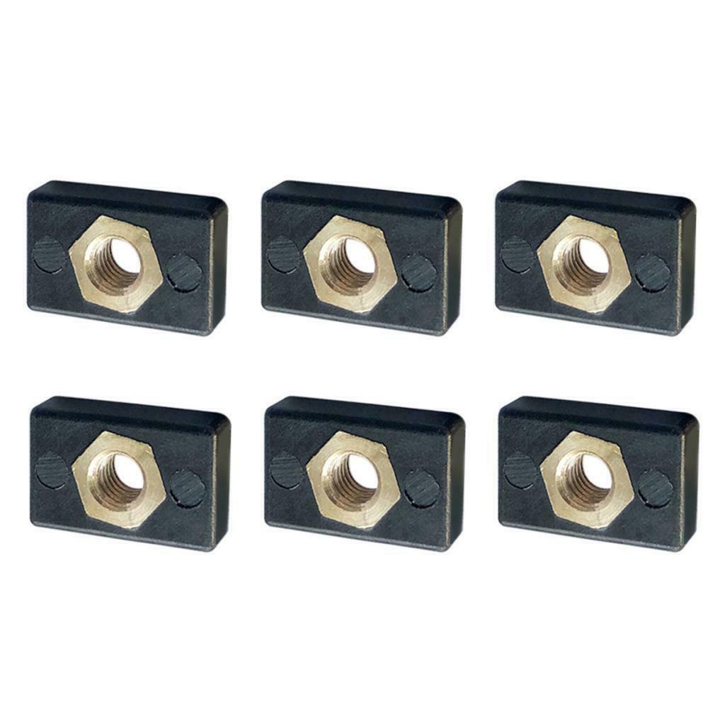 6pcs Fishing Boat Kayak Track Rail Mounting Screw Nut M6 Nutsert