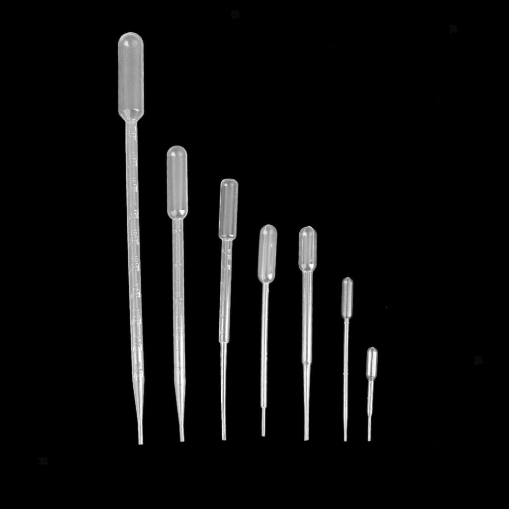 50pcs 5ml Transfer Graduated Pipettes Graduated 1ml Plastic Dropper