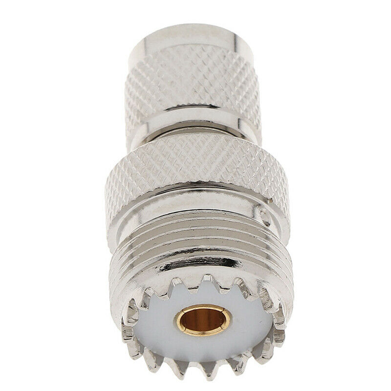 1Pc Mini UHF Male plug to UHF SO-239 Female straight RF Connector AdapterATDD