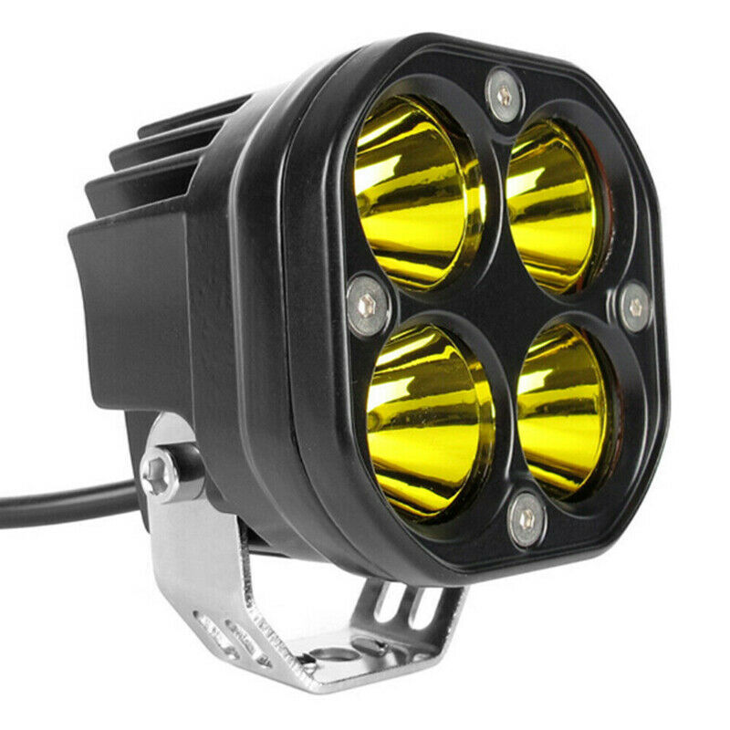 4Inch 40W Amber LED Work Light Bar Spot Pods Offroad 4WD SUV Driving Fog Lam Pb