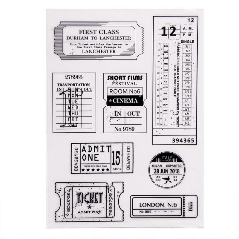 Label Silicone Clear Seal Stamp DIY Scrapbooking Embossing Photo Album Paper