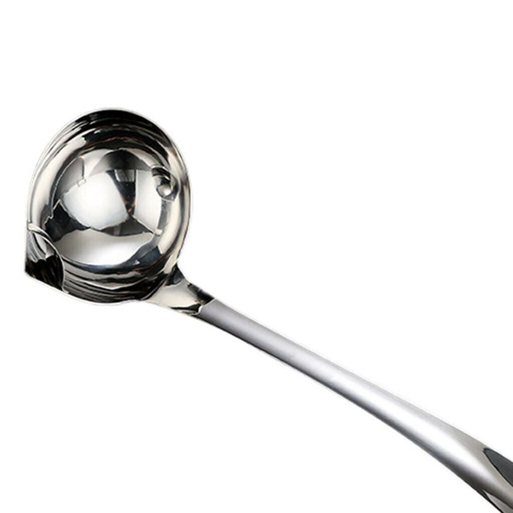 Kitchen Ladle Long Handle Ladle Spoon Soup Colander  31.5x9cm 304