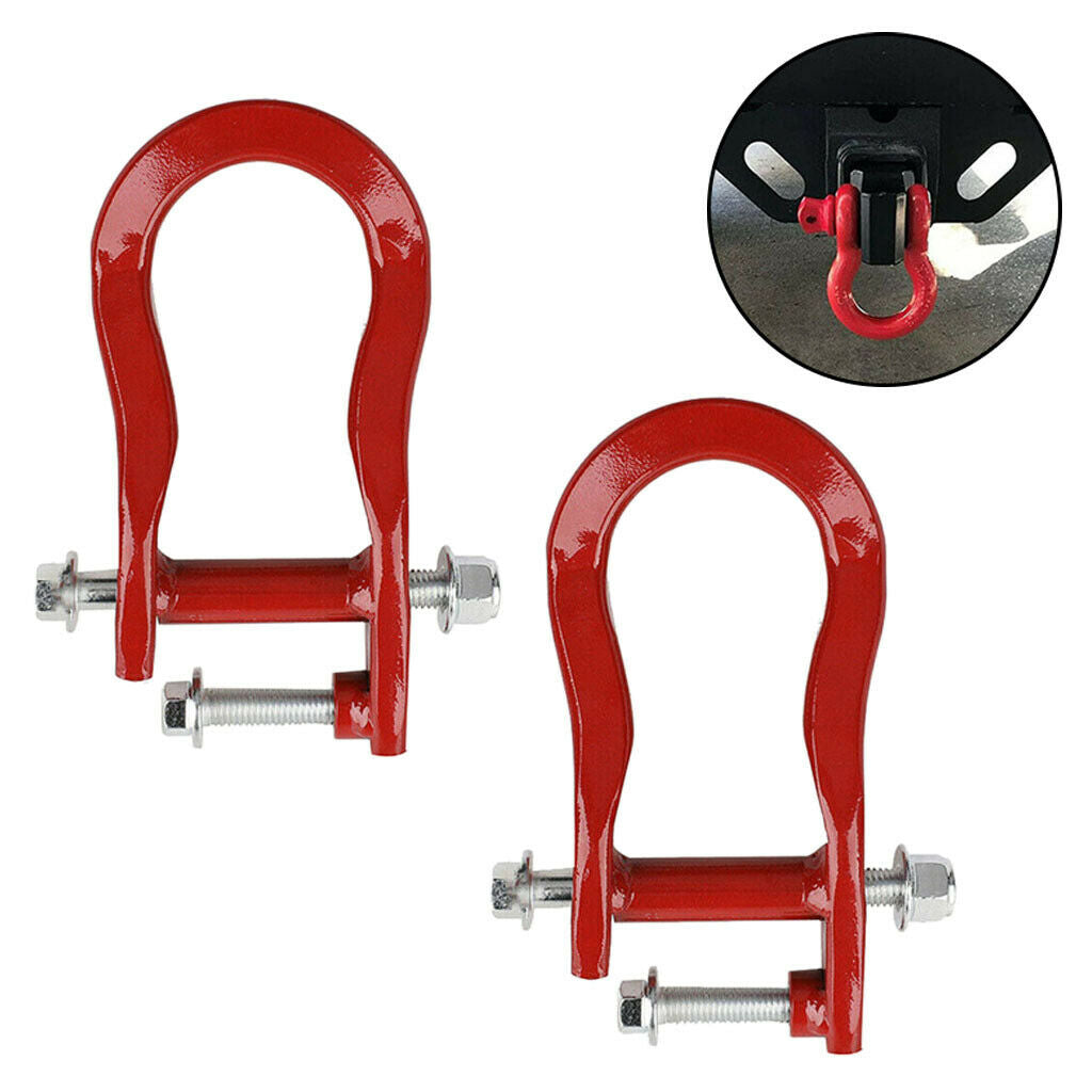 2x Tow Hooks Fits for Chevrolet Silverado 1500 07-18 Red Vehicle Parts Acc