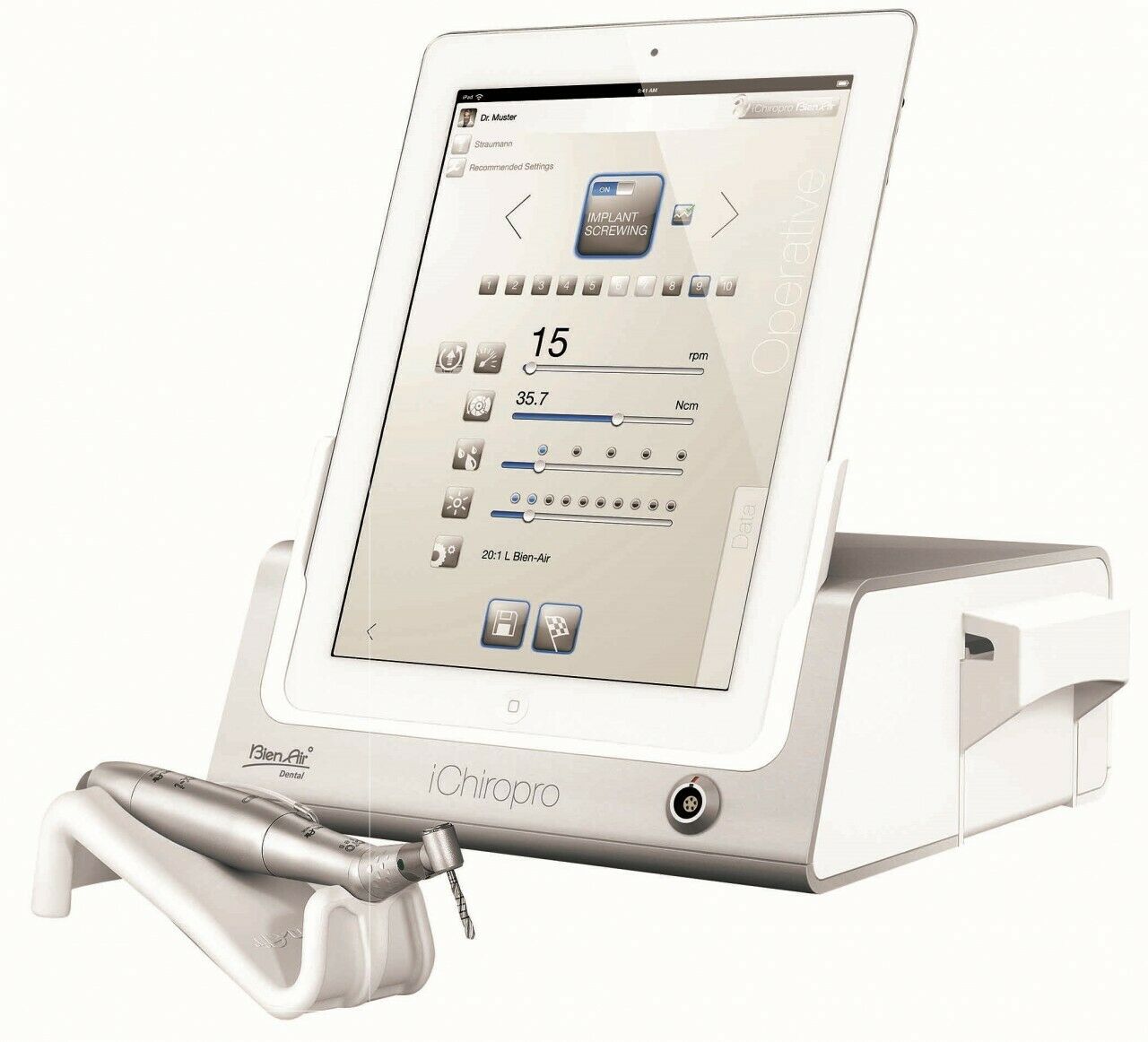 Bien-Air iChiropro L Set+ contra-angle 20: 1 LIGHT LED IMPLANTOLOGY SURGERY