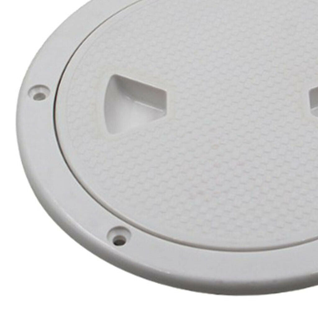 3Pcs Boating 4" Deck Inspection Hatch Screw Out Plate Detachable White