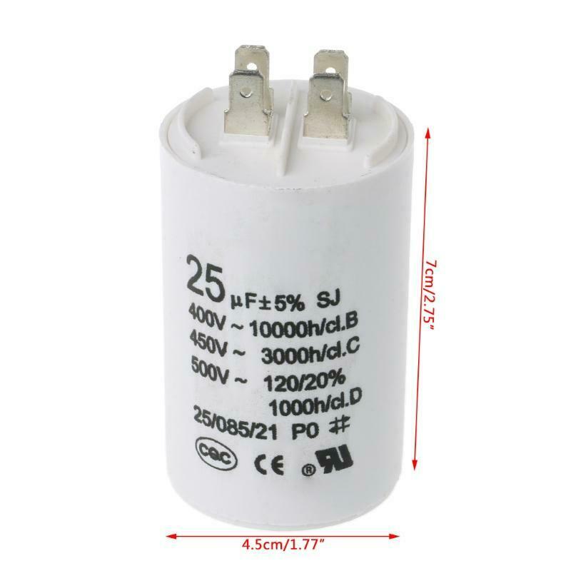 CBB60 AC450V 25UF 50/60Hz Capacitor Motor Conditioner Compressor Start Capacitor