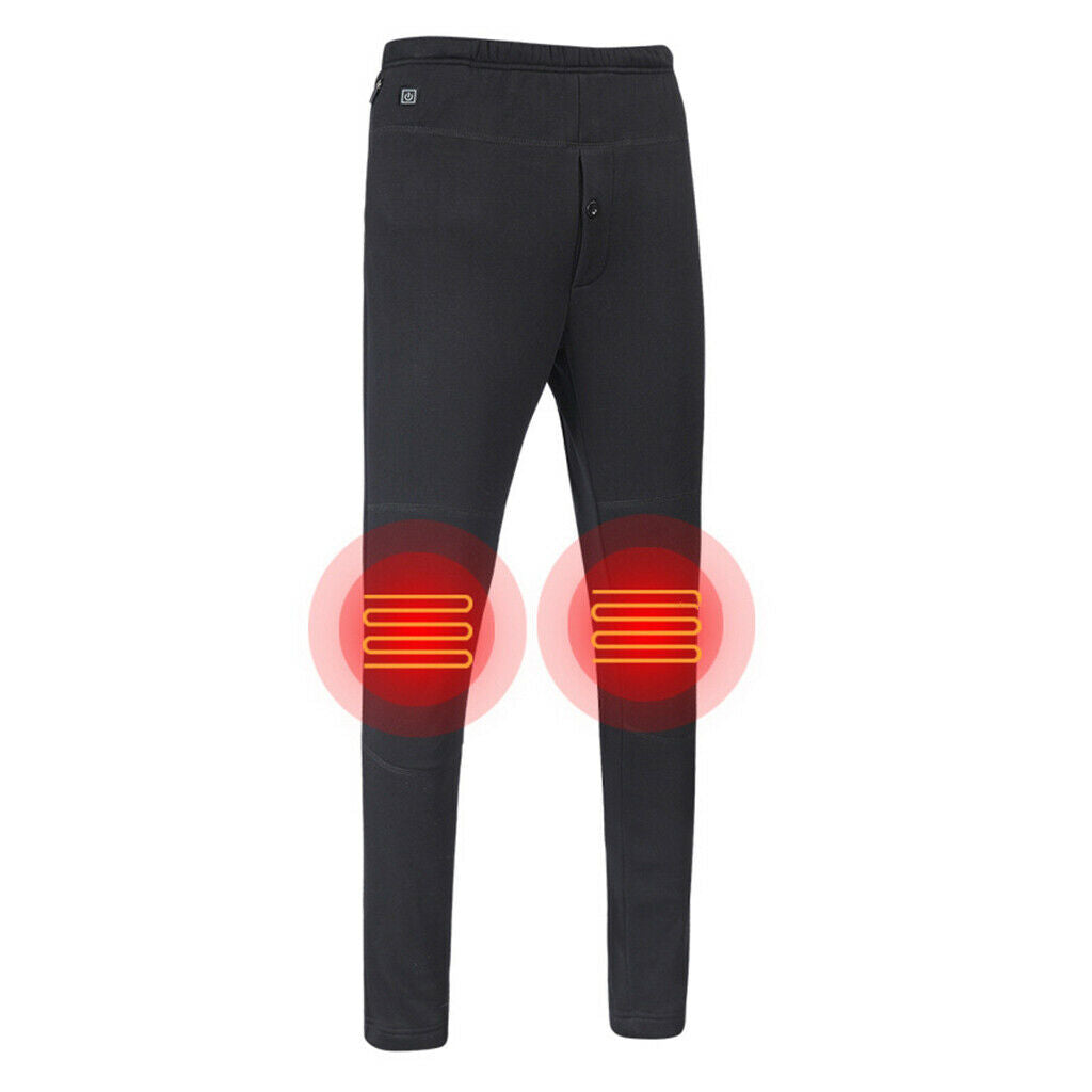 Electric Heated Pants Lady USB Insulated Heating Elastic Warm Trousers XXXL