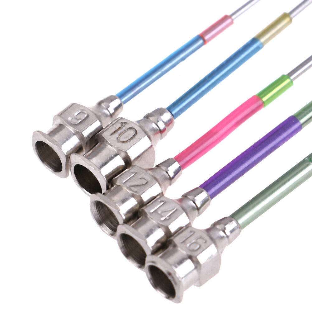 5Pcs Embroidery Stitching Punch Needle Sewing Tool With Needle Bottle DIY.l8