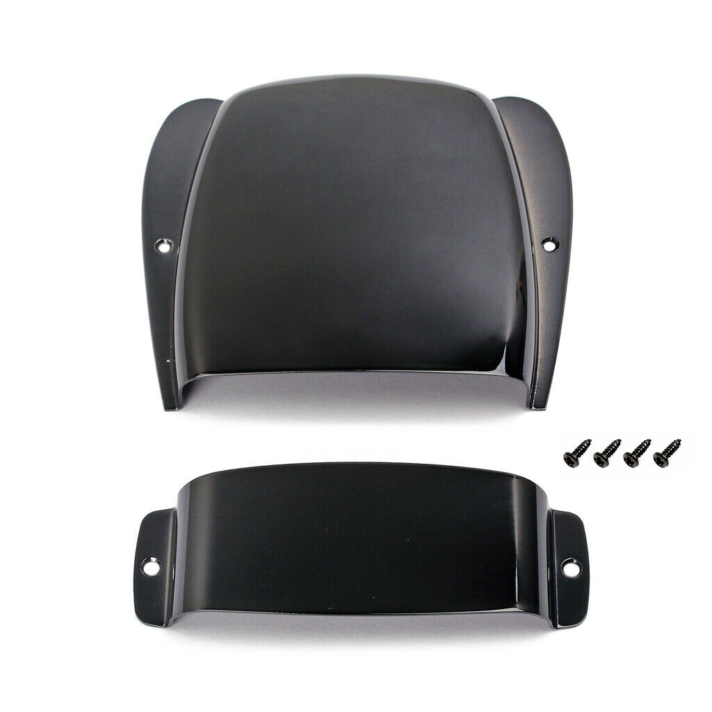 Metal JB Jazz Bass Guitar Bridge&Pickup Cover for Electric Bass Black