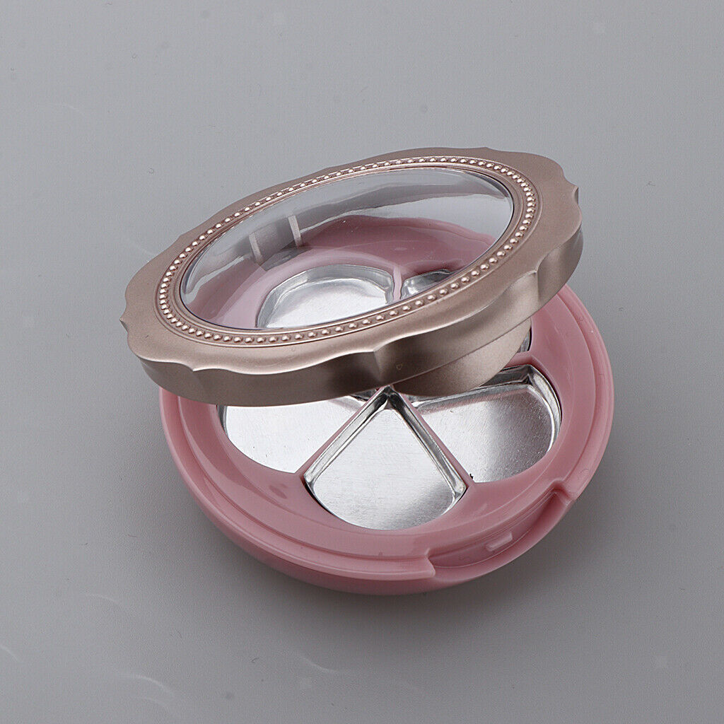 5 Slots Empty Eyeshadow Powder Blush Container DIY Cosmetic Lipstick Case 2x