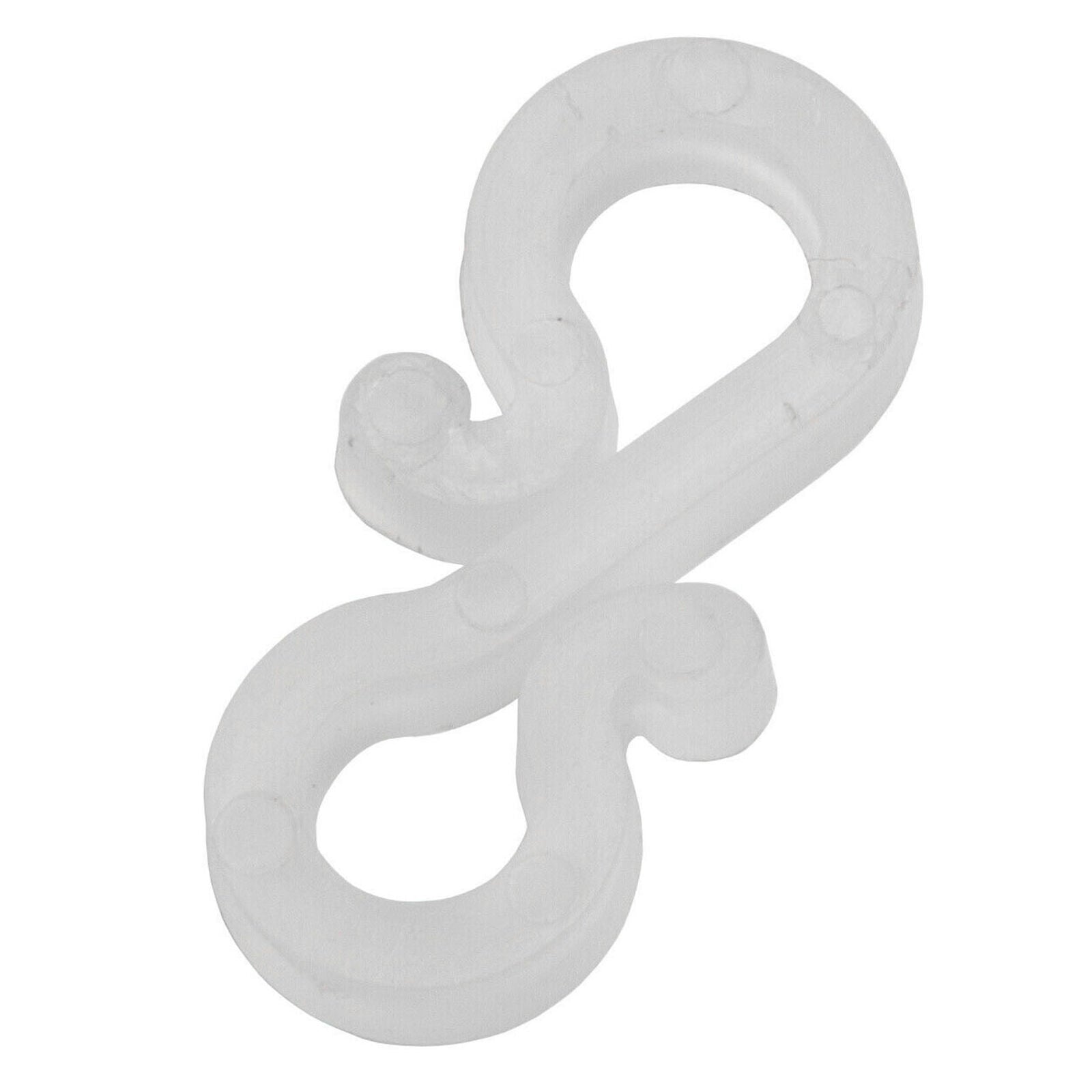100 PCS Christmas Light Clips Gutter Hang Hooks For Outside String Lights White