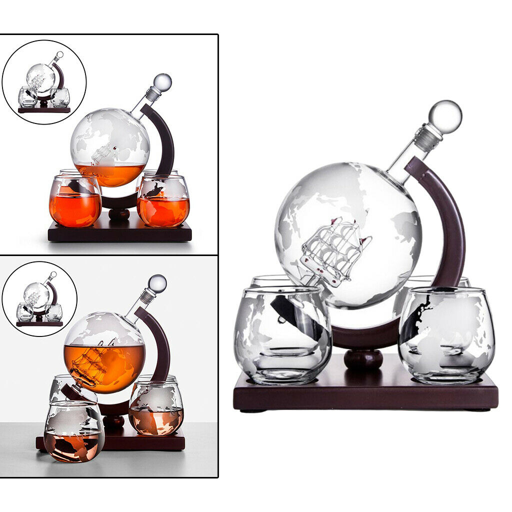 1000ml   Decanter Bourbon Wine Glasses Cocktail Glass Party Barware