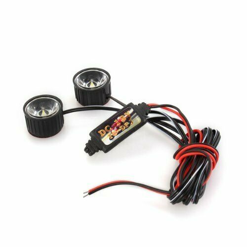 White 2 LED Flashlight Strobe warning light strobe light brake 3W L4G5G5
