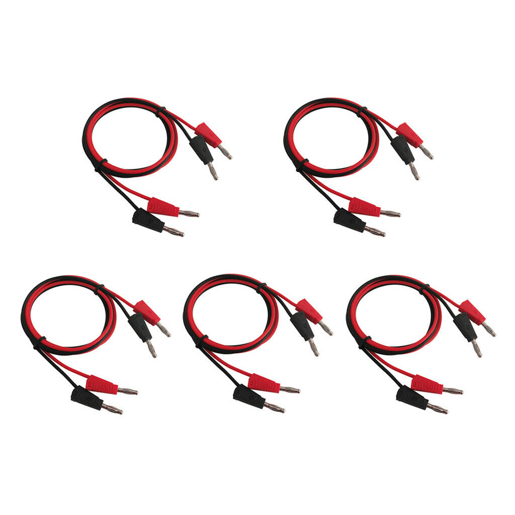 10 x 39" 4mm Stackable Banana Plug to Banana Plug Test Lead Wire Cord