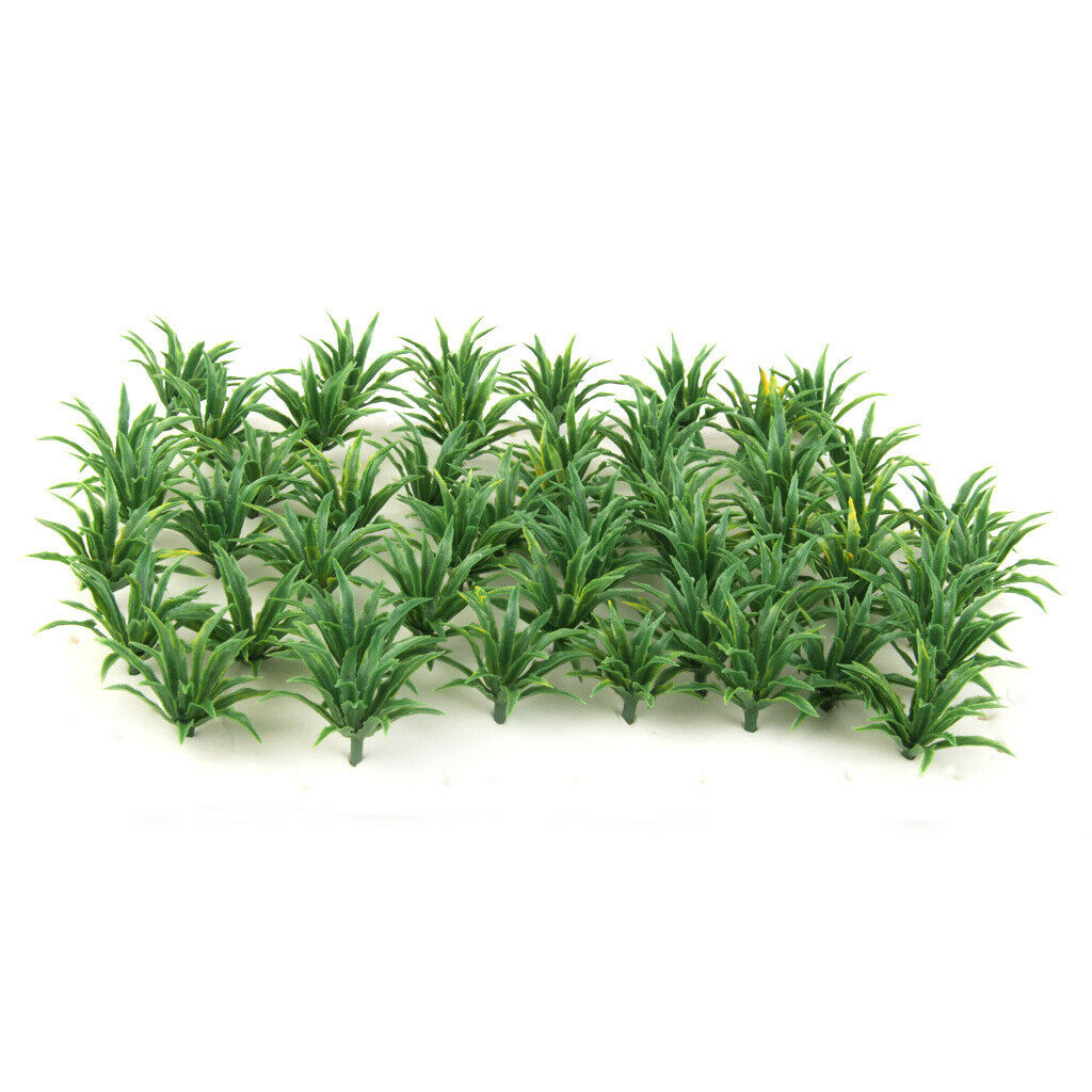 100Pcs DIY Mini Grass for Railway Sandtable Scenery Decors Photo Props Accs
