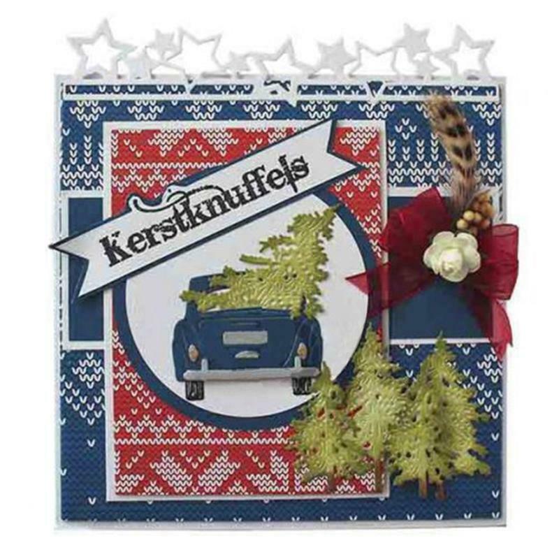 Car Tree Cutting Dies Stencil Scrapbooking DIY Album Stamp Paper Card Embossing