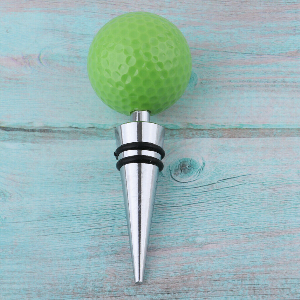 Golf Wine Stopper Bottle Sealer Replacement Stoppers Decorative Green