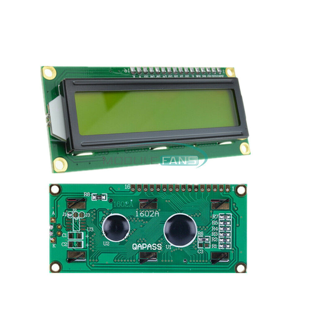 2PCS 16x2 1602 HD44780 Character LCD Display Module Controller Yellow Backlight
