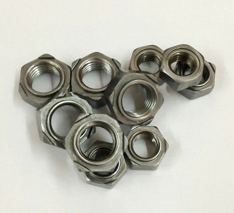 62Pcs 304 Stainless Steel M3 M4 M5 M6 M8 M10 M12 Hex Weld Nuts Right Hand Thread