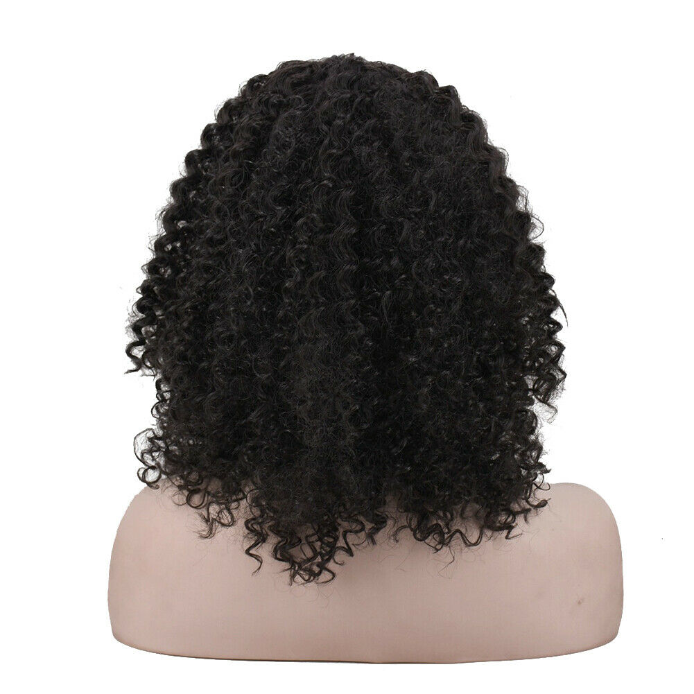 Short Black Synthetic Kinky Curly Wigs Afro Curly Wig African Wigs for Womans