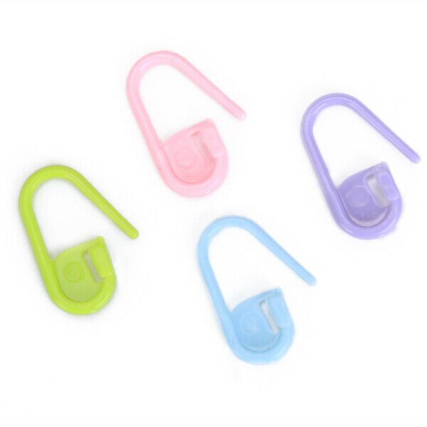 40pcs Colorful Plastic Locking Stitch Markers Split Stitch Ring Markers DIY