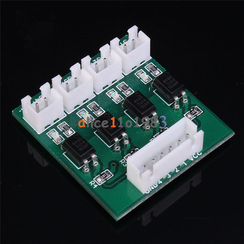 4 Channel Optical Coupler Isolation High/Low Level Voltage Converter Module