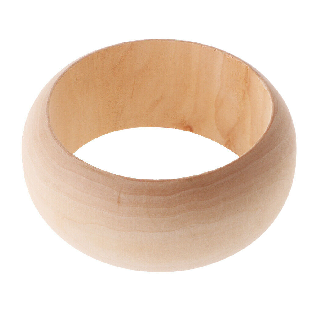 Unpainted Natural Wood Rings for Decoration Diy Tools