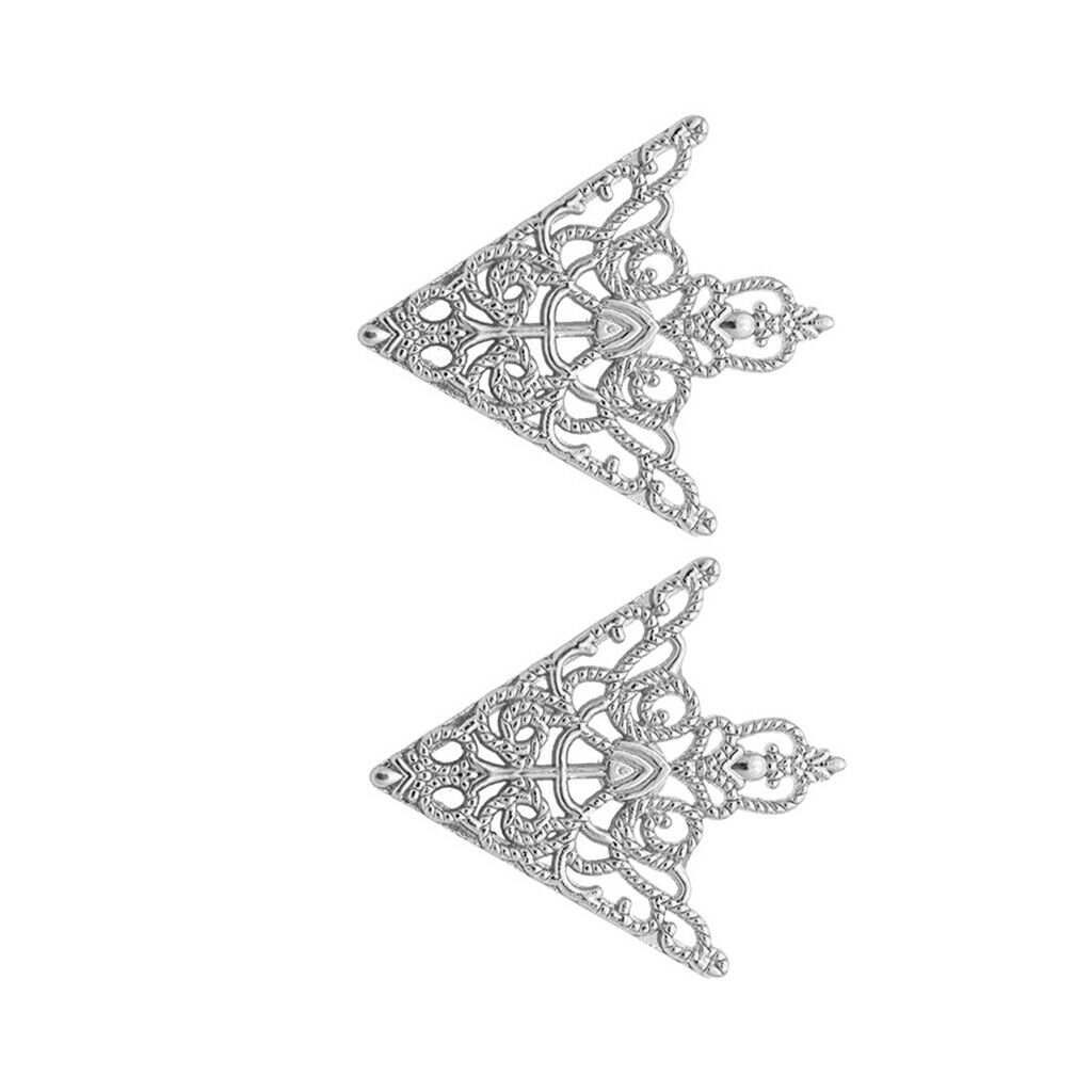 Fashion Triangular Collar Pin Hollow Tropical   Shaped Brooch Collar Corner