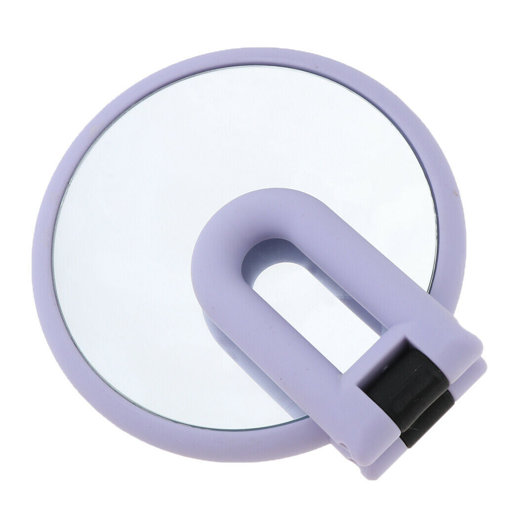 Set Of Two-Sided Makeup Mirrors, 15X Magnification & Normal, Travel Countertop