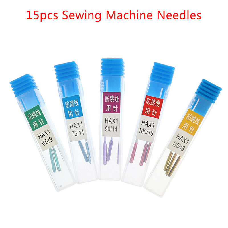 15pcs Sewing Machine Needles Universal Regular Point Machine Needles