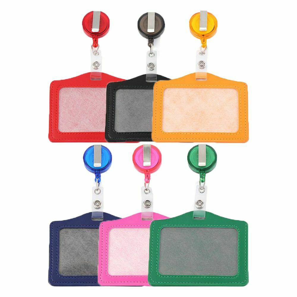 Tag No Zipper Credit Card Holder ID Card Holder Badge Case Protective Shell