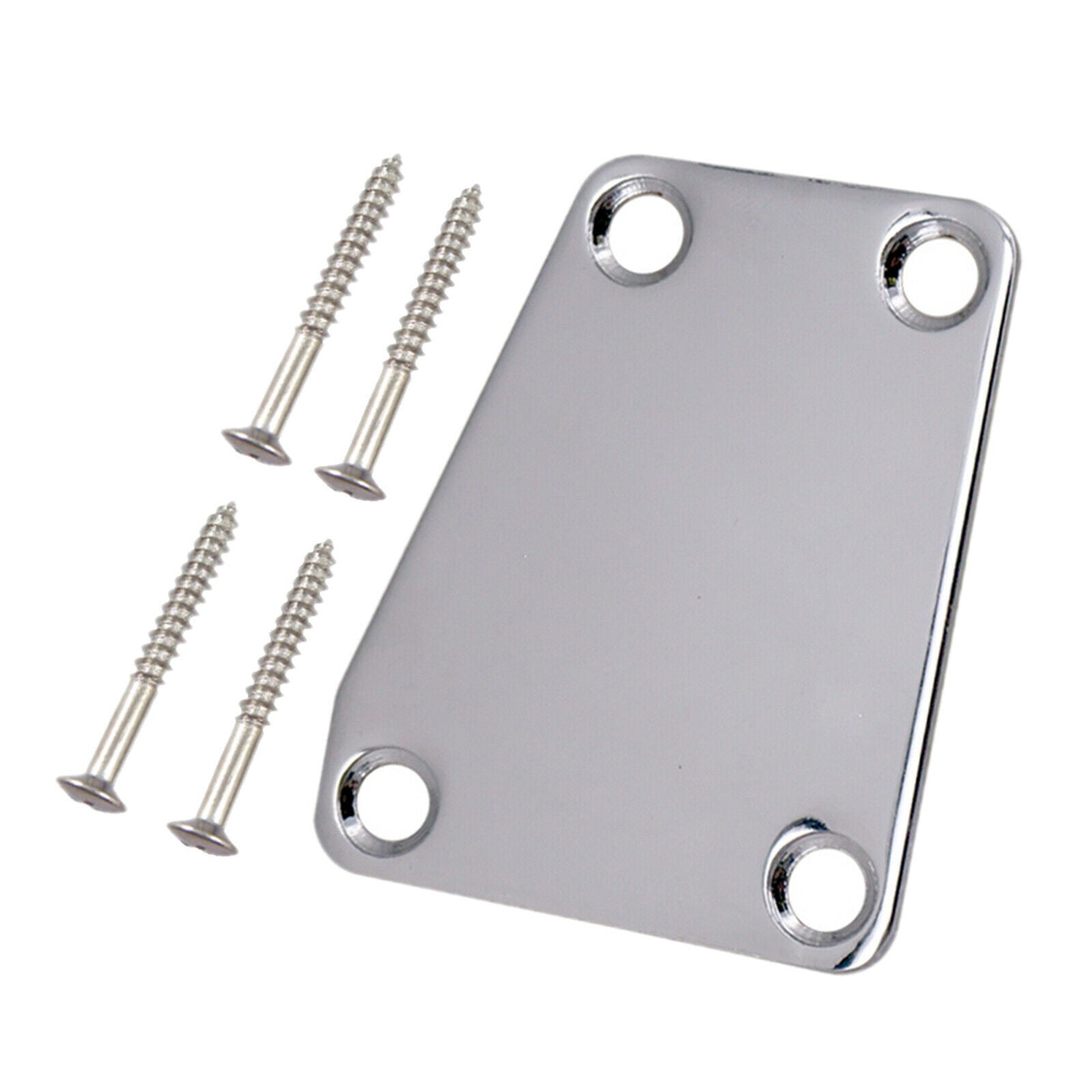 Steel Chrome Neckplate Fits for ST Electric Guitar Bass Parts Accessory