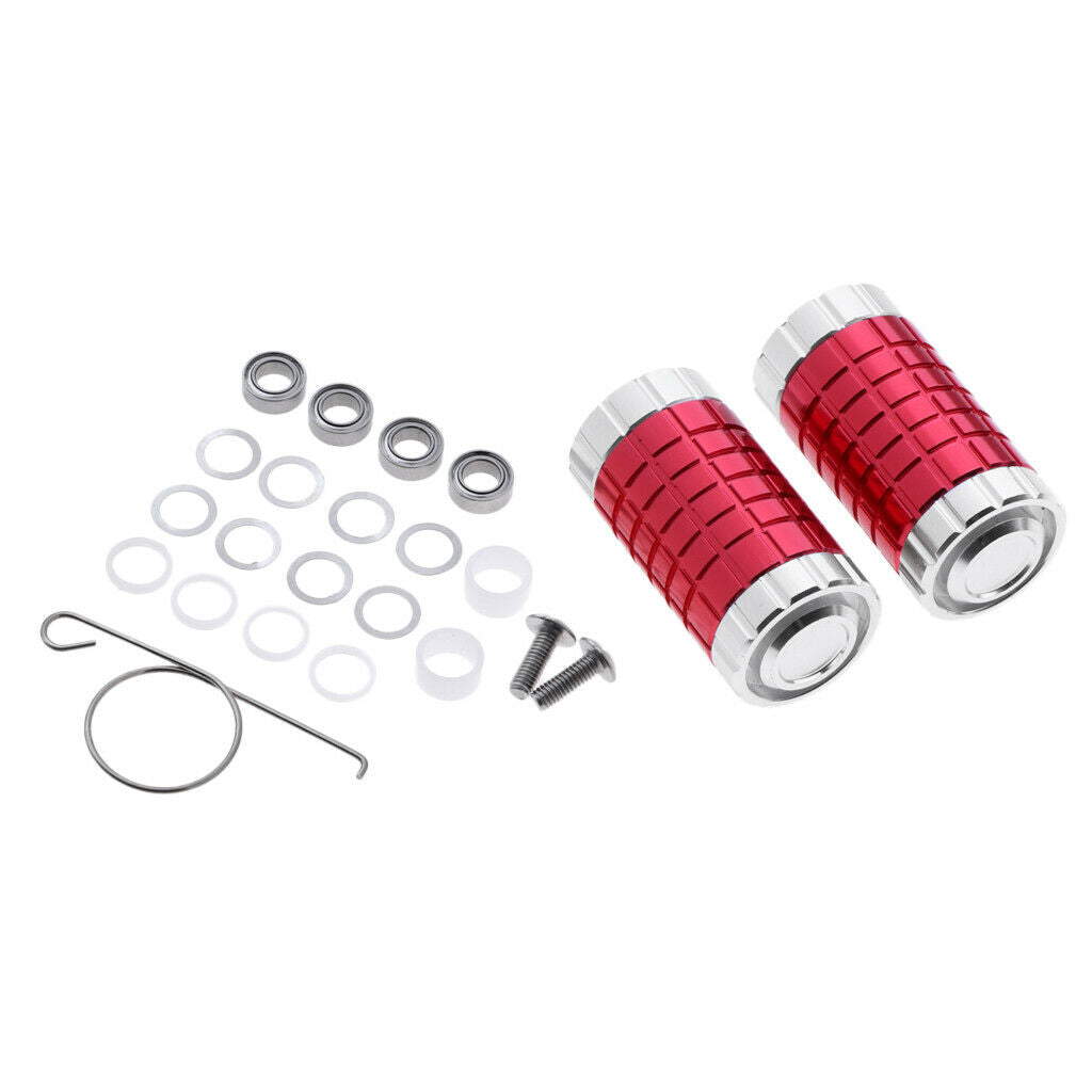2pcs Fishing Reel Handle Knob Powerful Baitcasting Reel Handle Grips Red