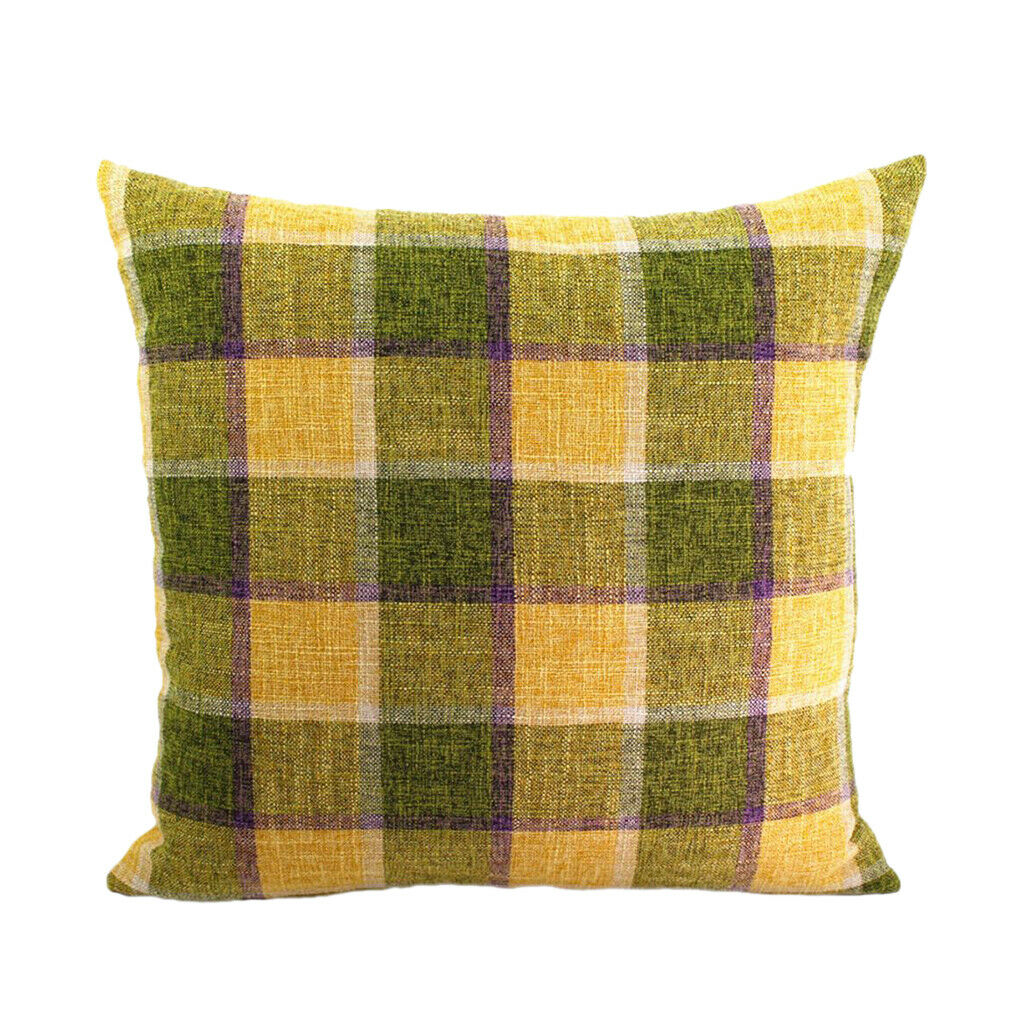 Classic Grid Square Cushion in Polished Round Polyester