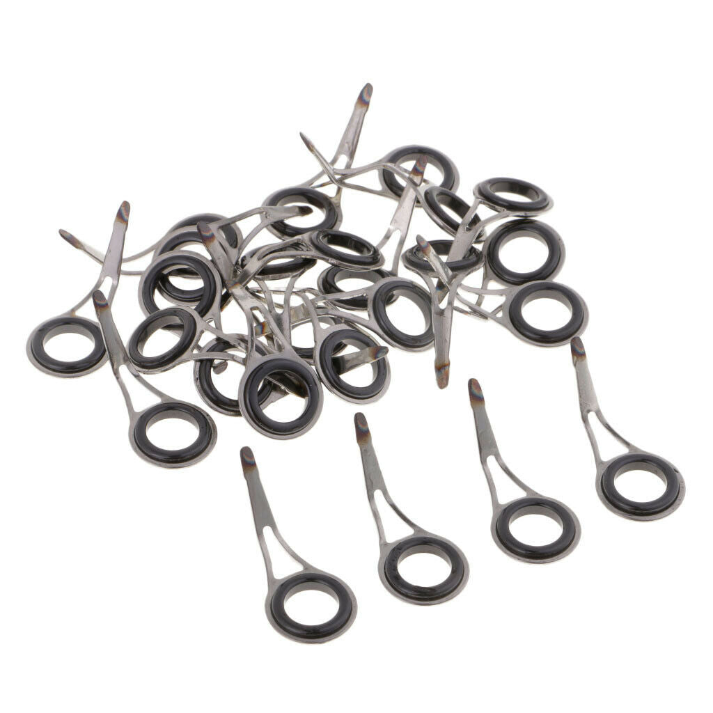 75pcs Fishing Rod Guides Single Leg Fishing Rod Parts Line Ring Rod Building