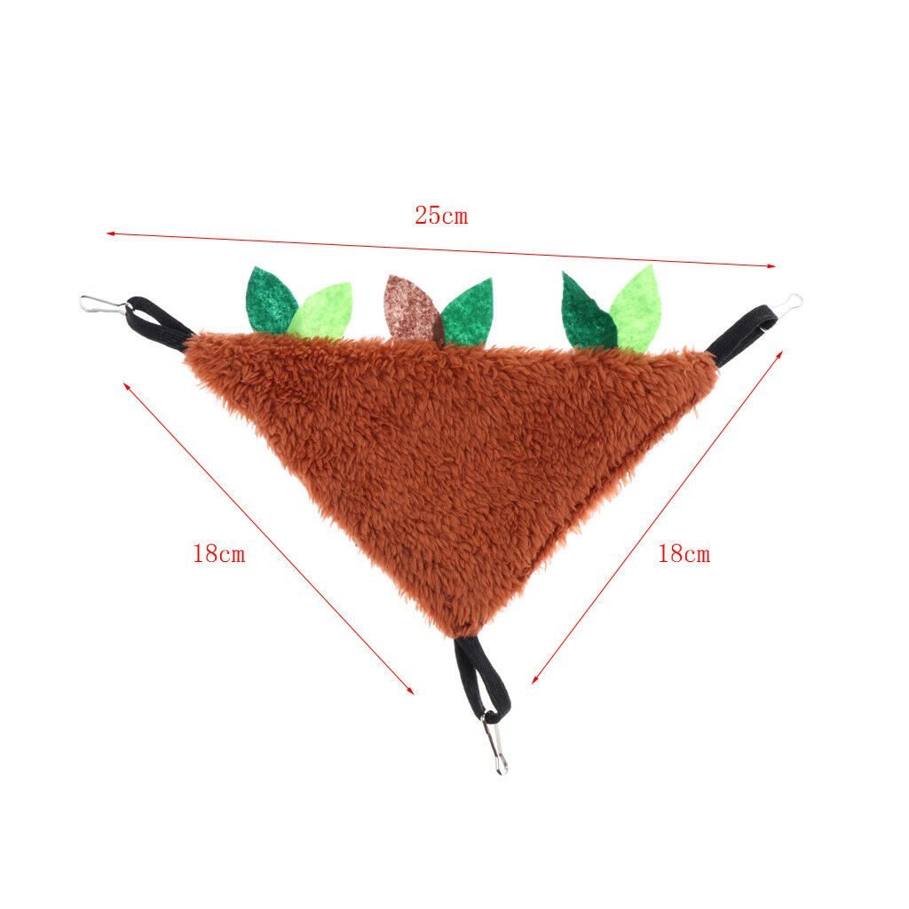 Triangular Bird Nest Small Pet Warm Hammock For Parrot Birds Hamsters