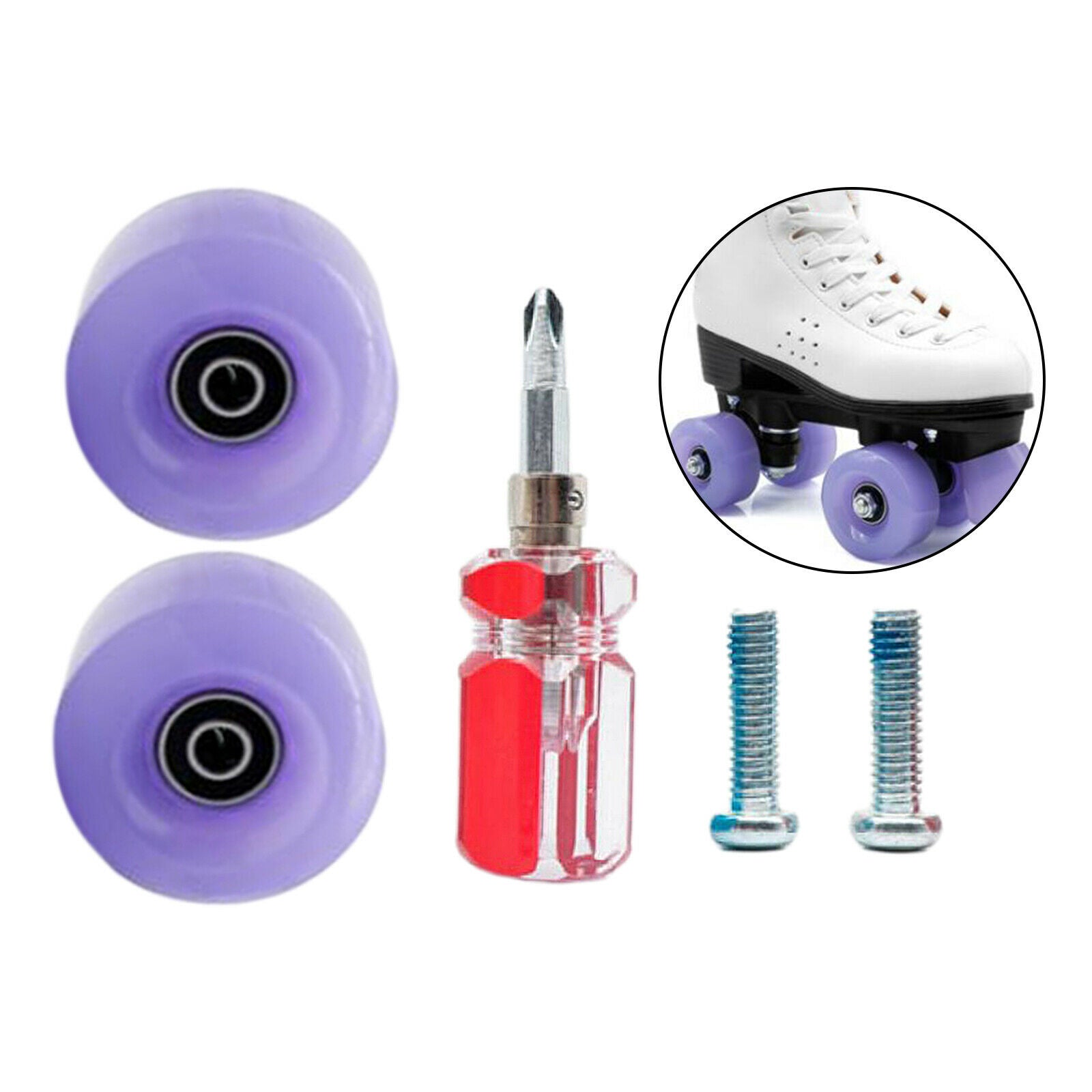 2pcs Skates Top Stopper Skate Brake Block Stopping Pads Accessories Purple