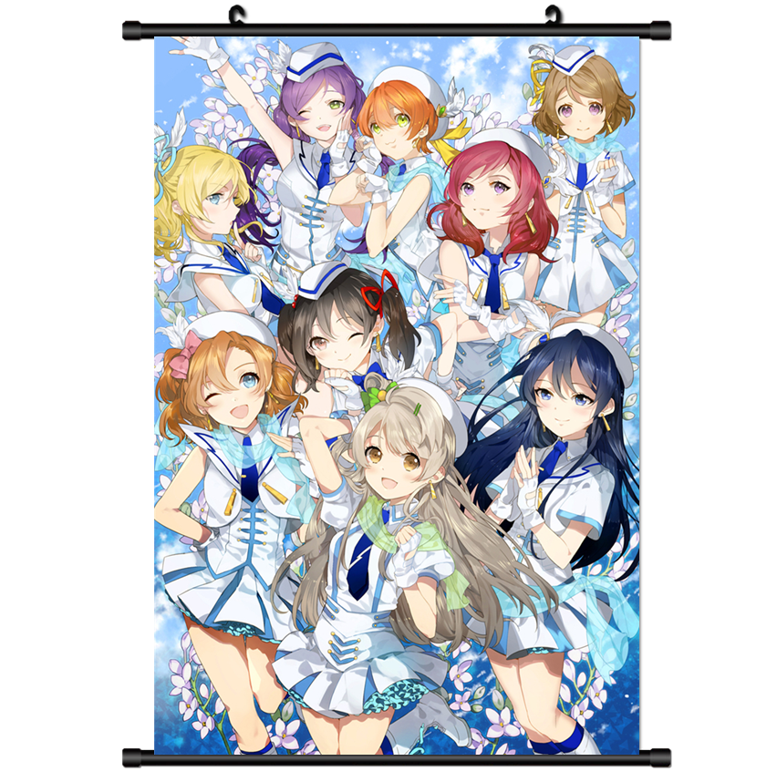 Hot Japan Anime Love Live μ's Wall Poster Scroll Home Decor 2577