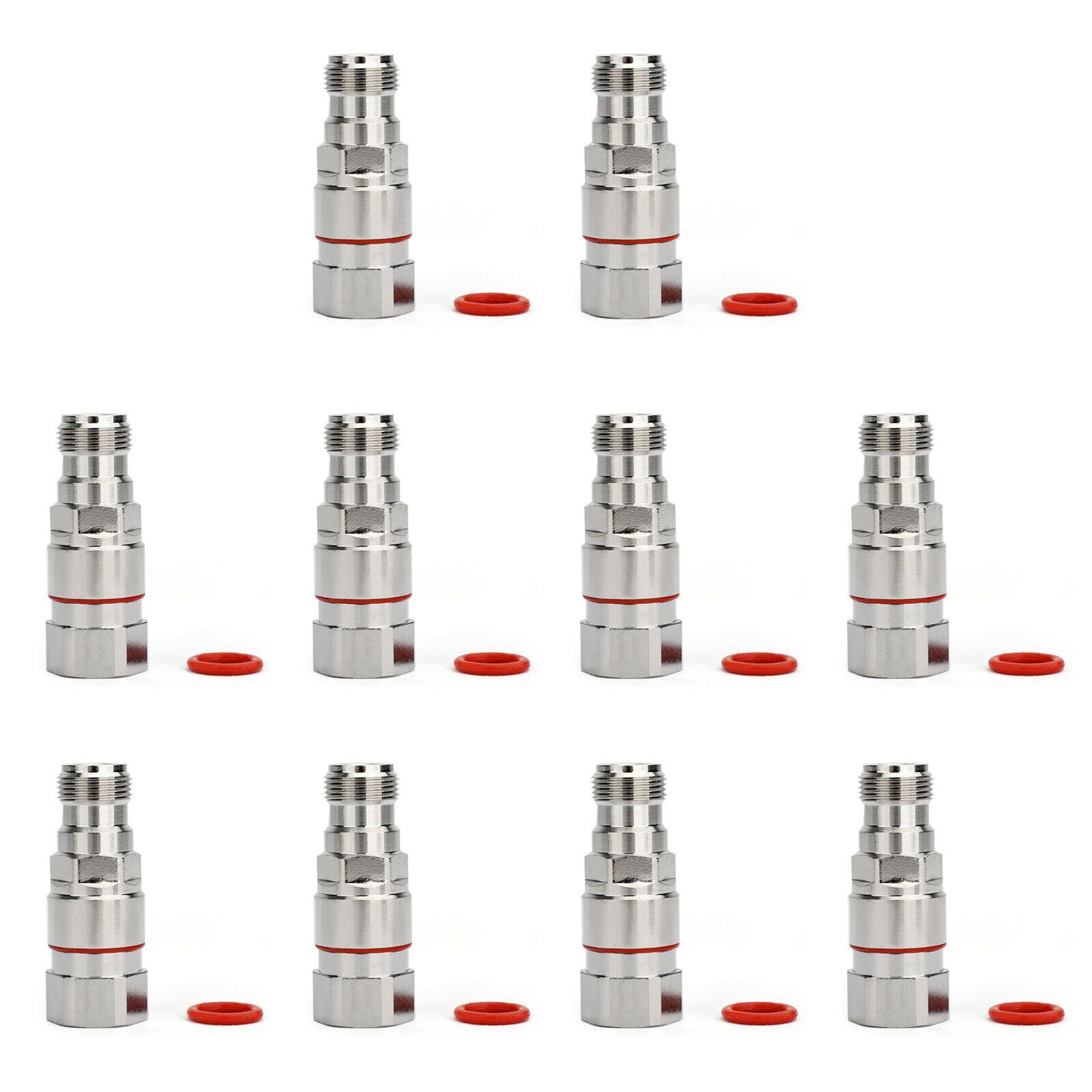 10X Connector N Female Clamp 1/2" For Corrugated Copper Standard Andrew Heliax P