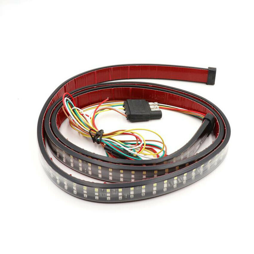 60" Trunk Tailgate 3-Row LED Light Bar For Reverse Brake Turn Signal Tail