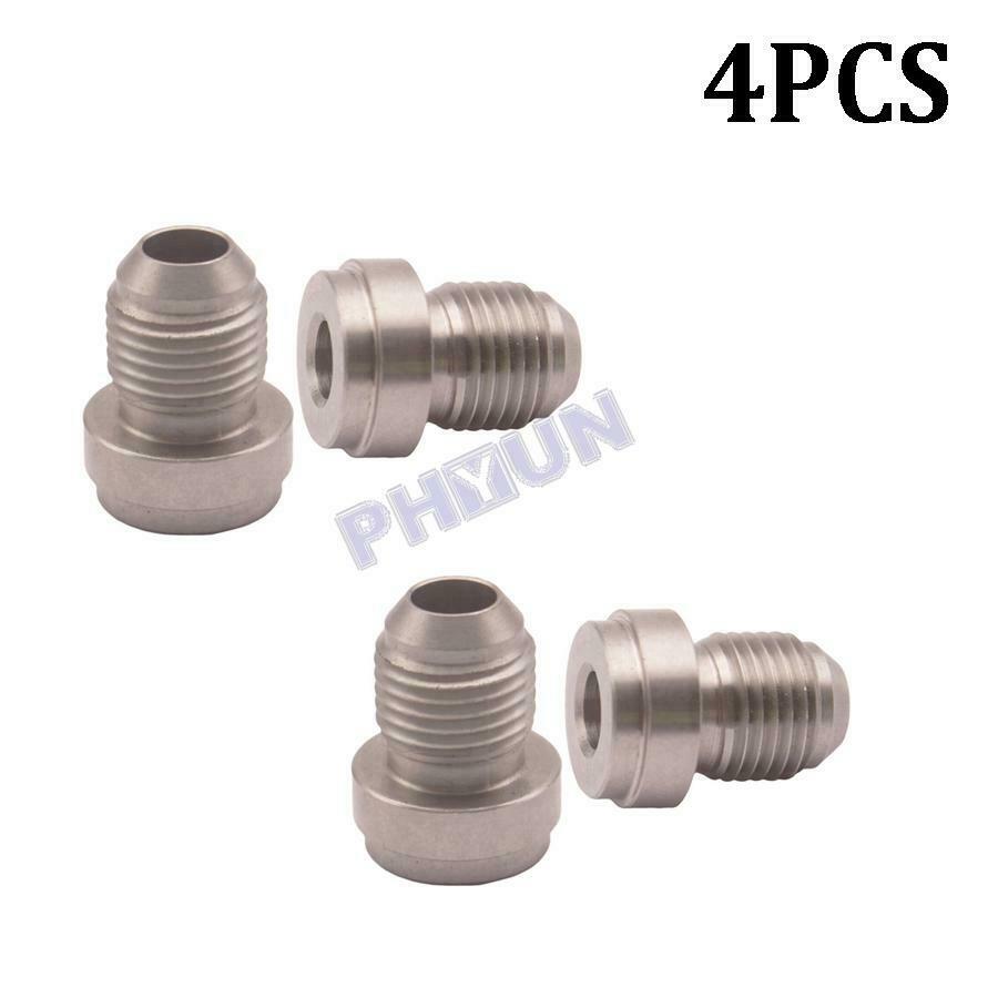 4PCS AN -6 (AN6) Male Stainless Steel Weld On Fitting Bung CNC High Quality