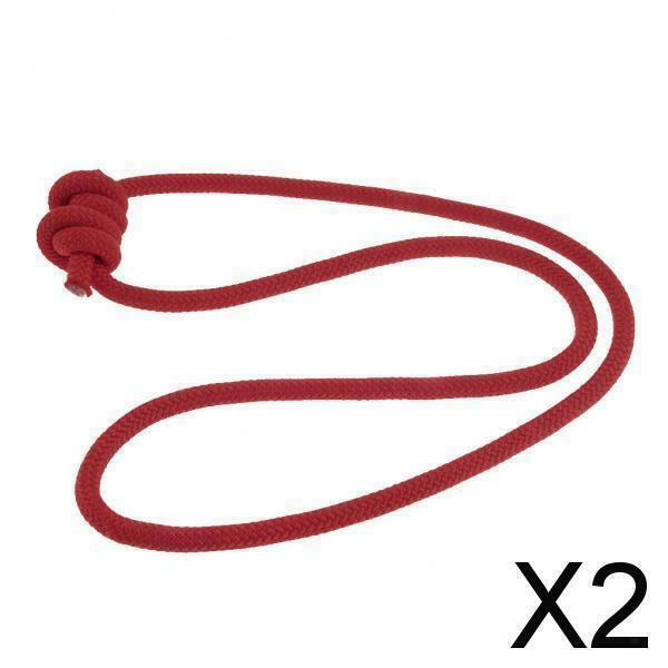 2X 6mm Heat Resistant Rock Climbing Knotted Pre-sewn Prusik Cord Red