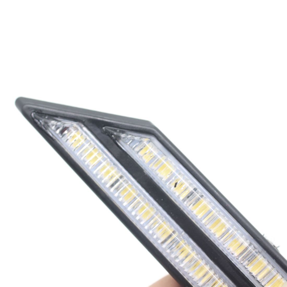 1Pair LED HID White High Power Blade Shape DRL Daytime Running Lights Waterproof