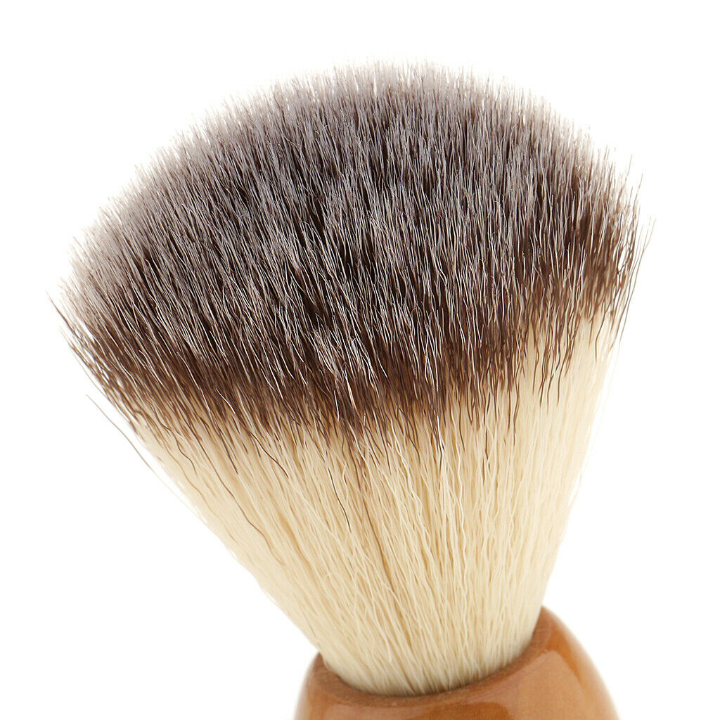 2pcs Men Beard Grooming Moustache Wood Shaving Brush Bowl Mug Cup Set