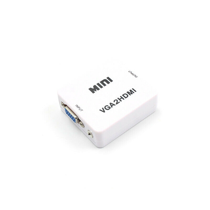 Mini Full HD Video 1080P Audio VGA to HDMI Converter Adapter for PC Laptop  Rf
